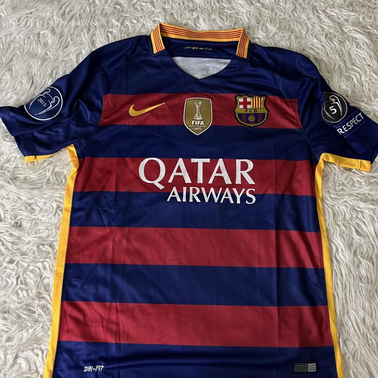 Barcelona 2015-16 Home Nike Football Shirt Jersey - Depop