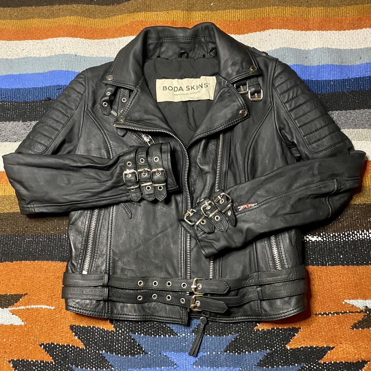 Boda Skins ‘JAWS 3.0’ women’s leather punk / biker... - Depop