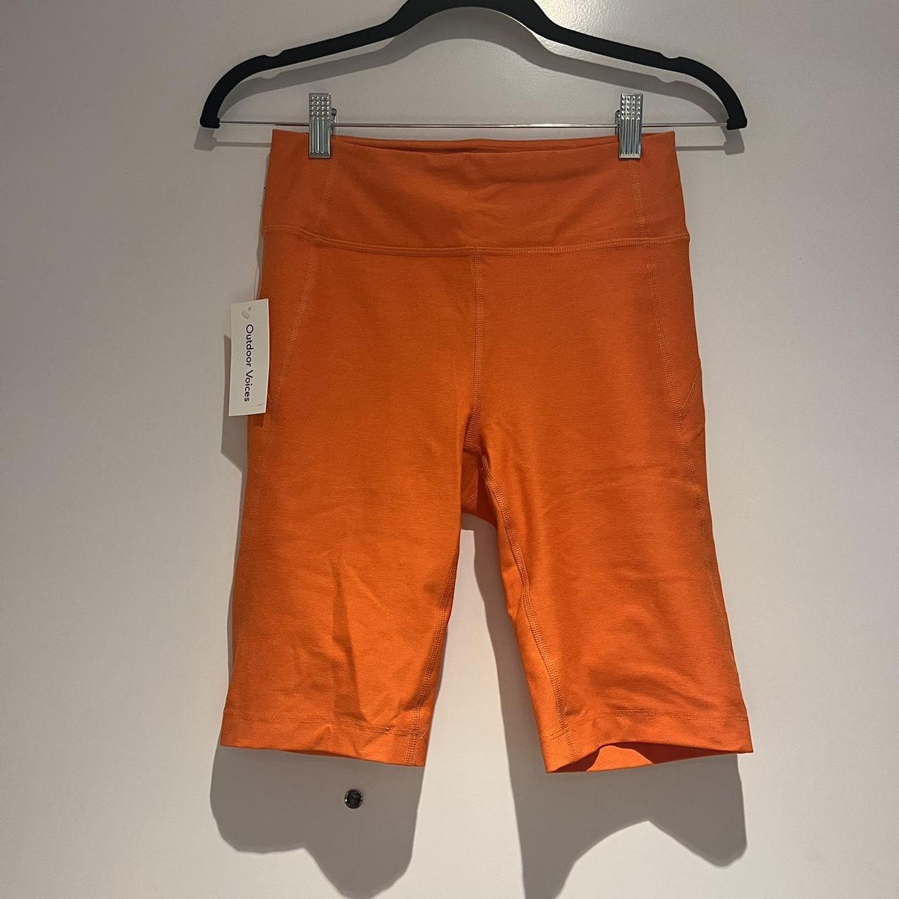 Outdoor voices orange bike shorts - Depop