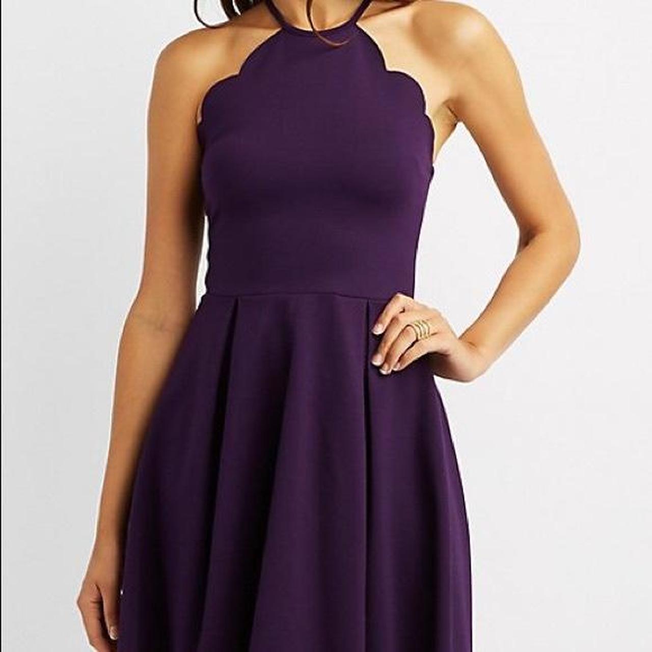 Charlotte russe 2025 scalloped dress