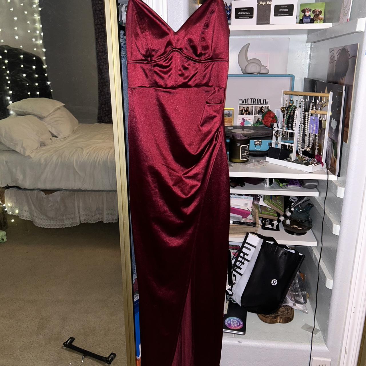 red prom dress from dillards worn once. so cute and