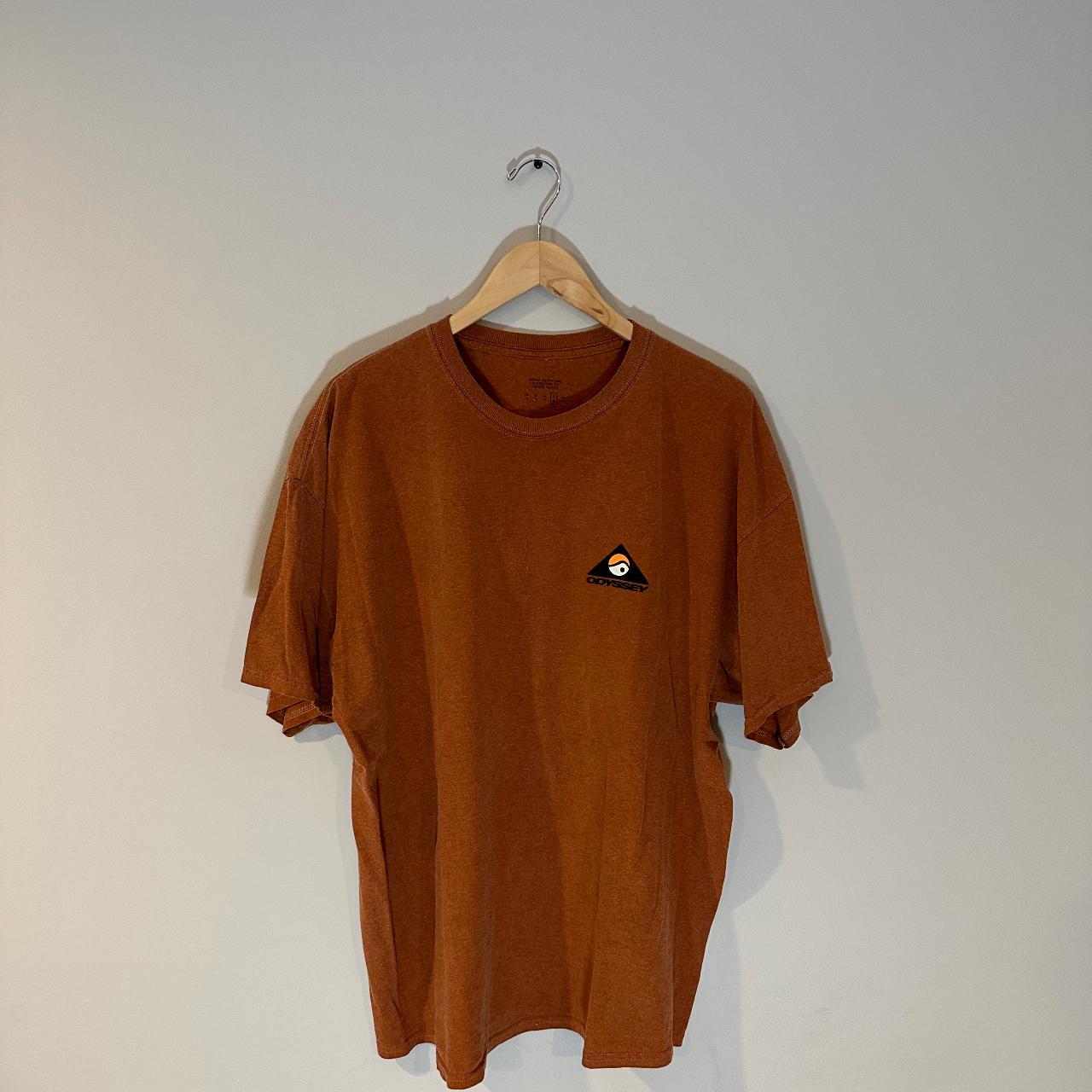 Urban Outfitters Men's Brown and Orange T-shirt