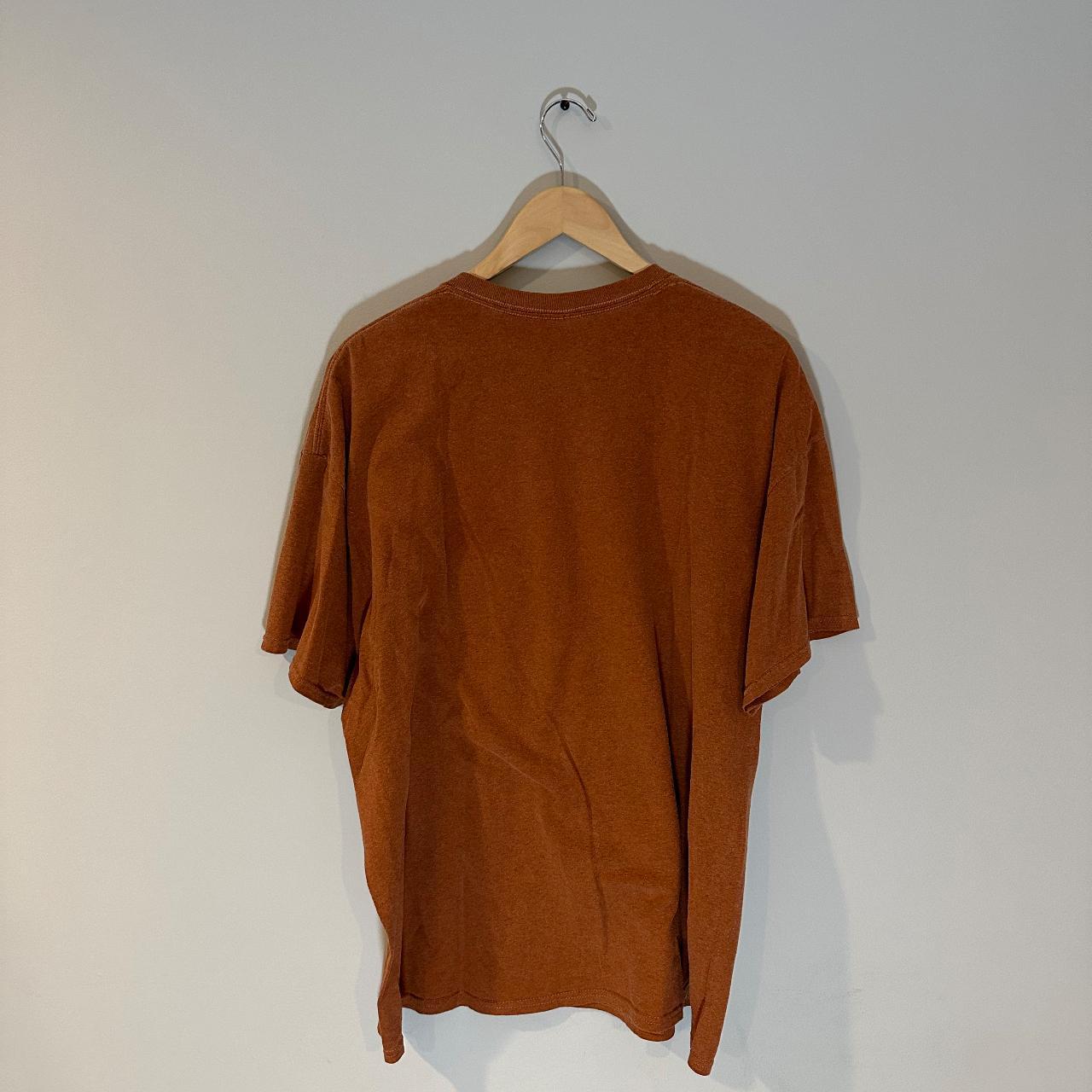 Urban Outfitters Men's Brown and Orange T-shirt (2)