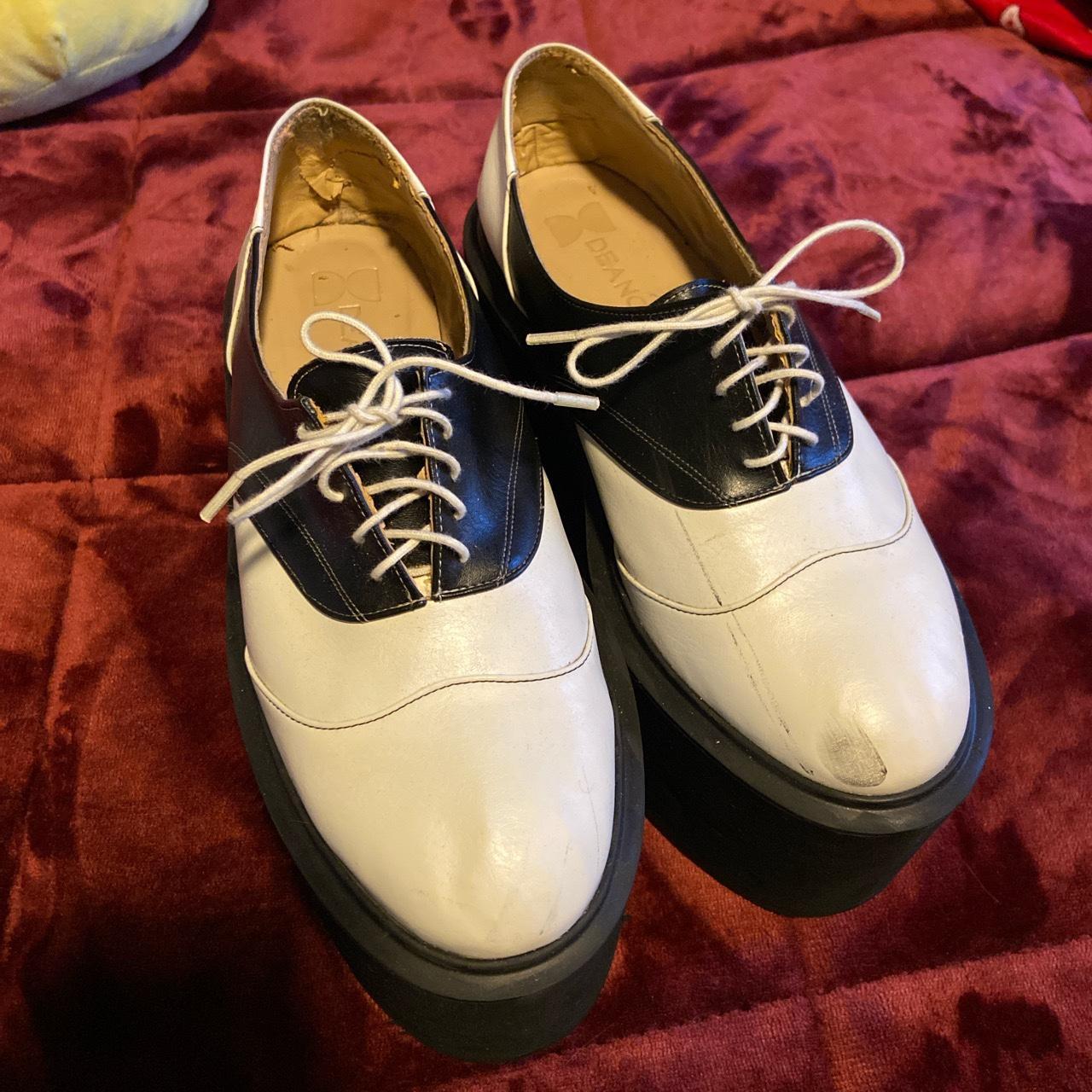 platform saddle shoes