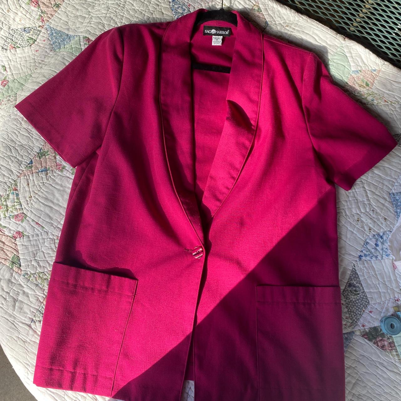 Vintage short sleeve blazer from Sag Harbor. Marked... - Depop