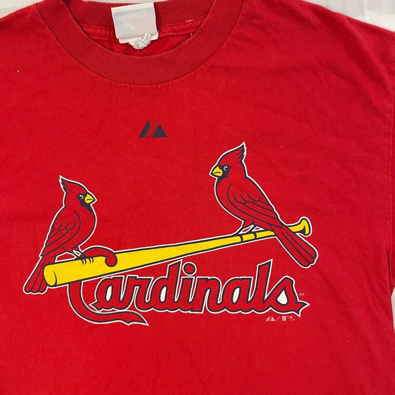 St. Louis Cardinals Graphic T-Shirt with a red - Depop