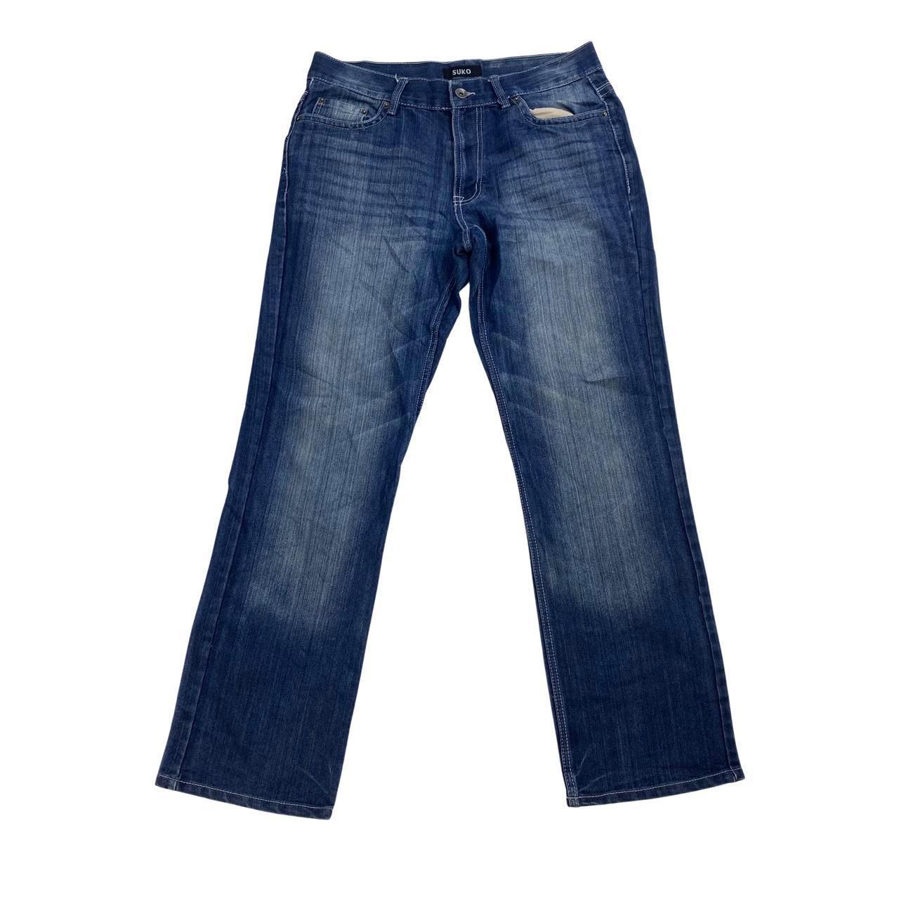 Suko Blue Jeans Size Mens 34W 32L CONDITION -... - Depop