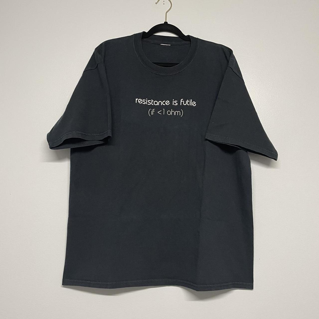 Reclaimed Vintage Men's Black and White T-shirt