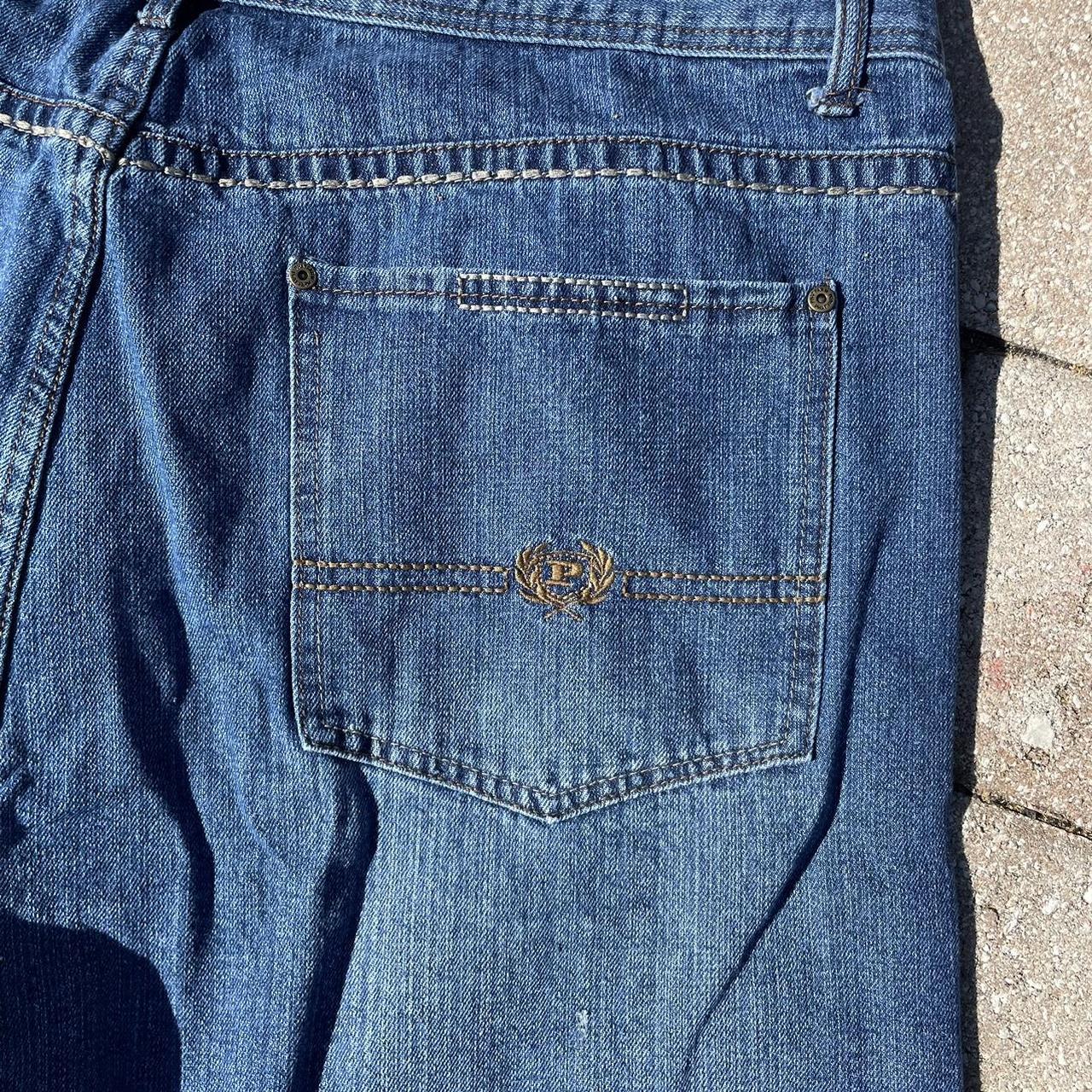 vintage y2k Phat Farm jean shorts BAGGIEST JORTS... - Depop