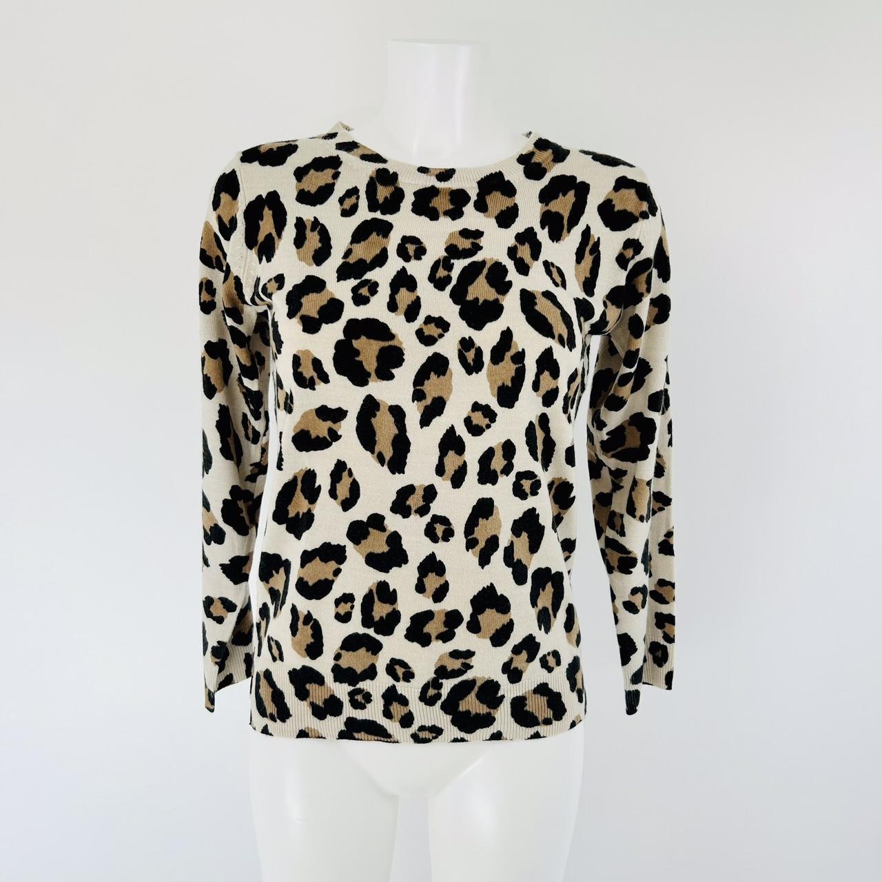 Leopard Print Knit Jumper Leopard Print Jumper M S. Depop