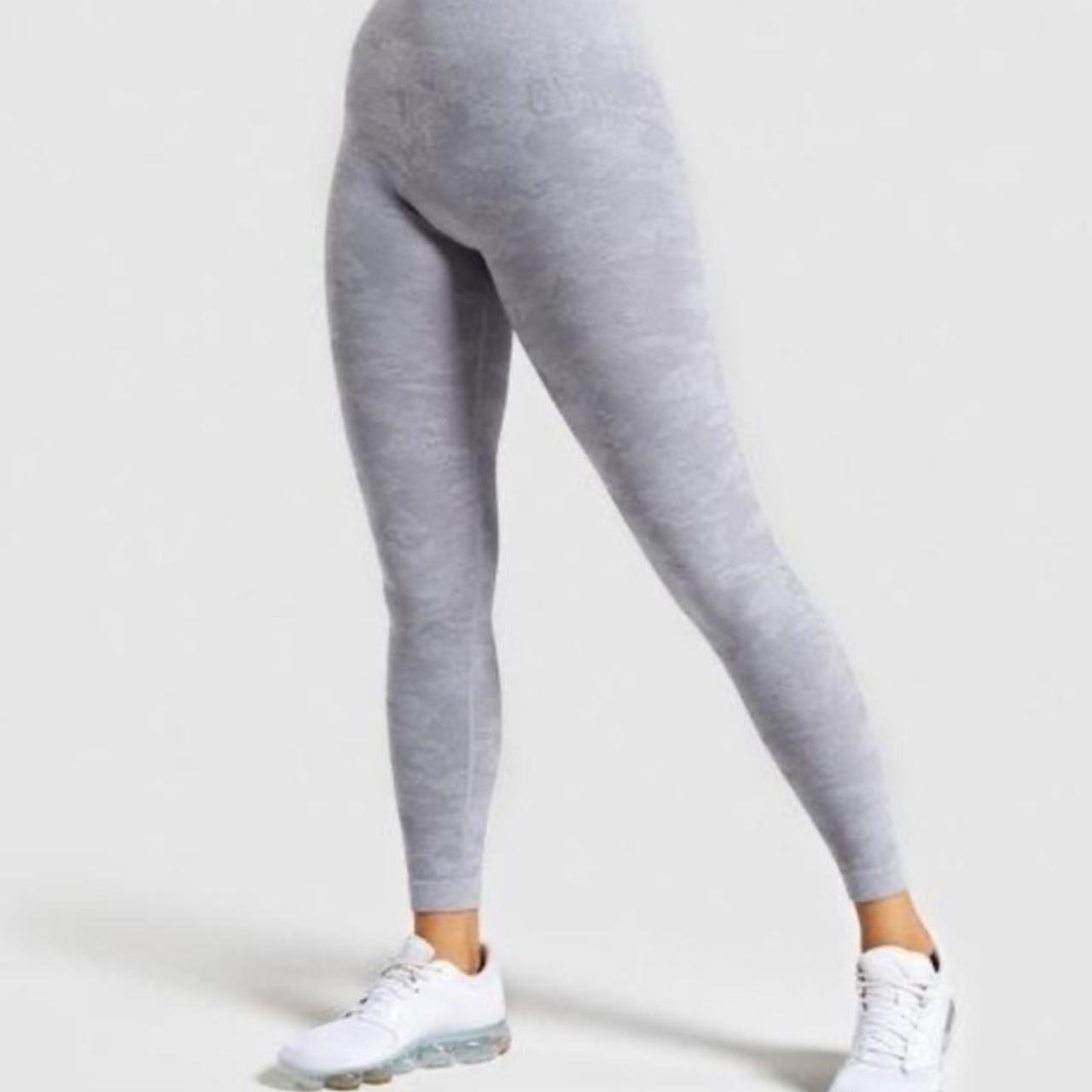 Gymshark cheapest leggings camo seamless lavender grey