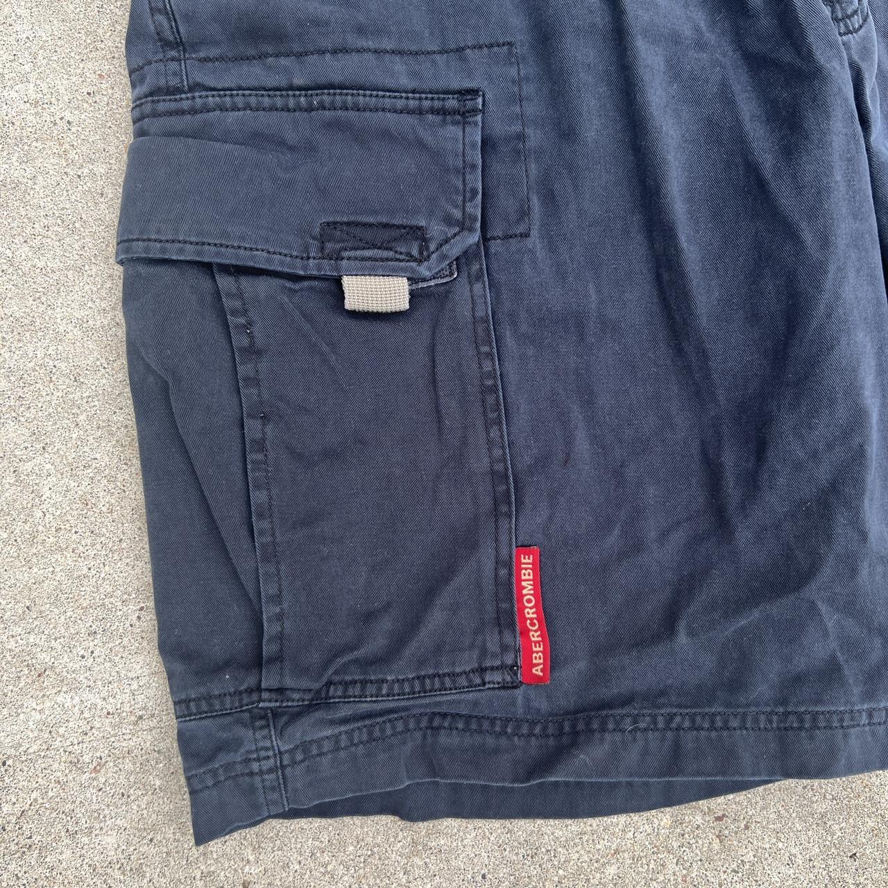 Abercrombie baggy cargo shorts. Size: medium around... - Depop