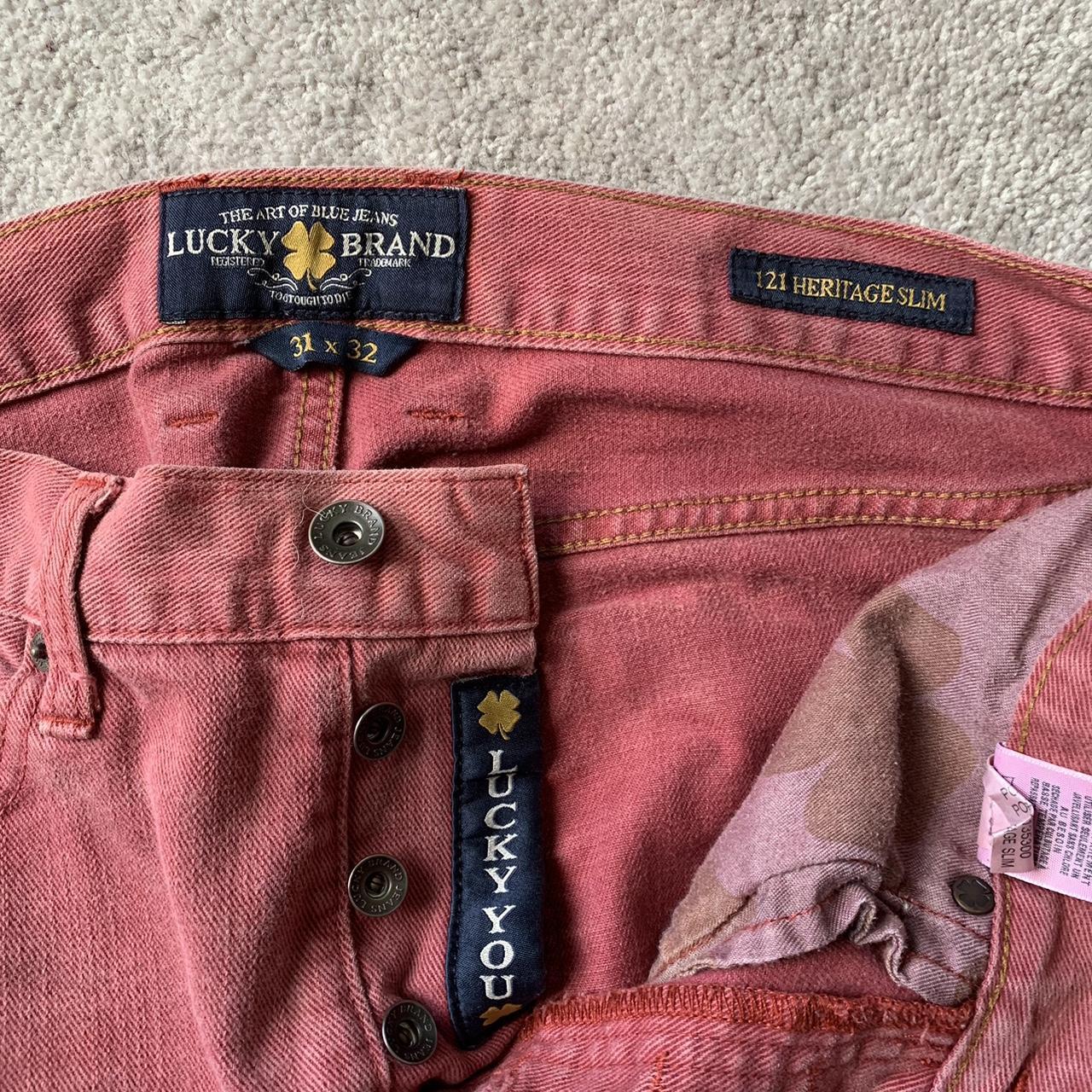 Lucky brand red jeans cheap