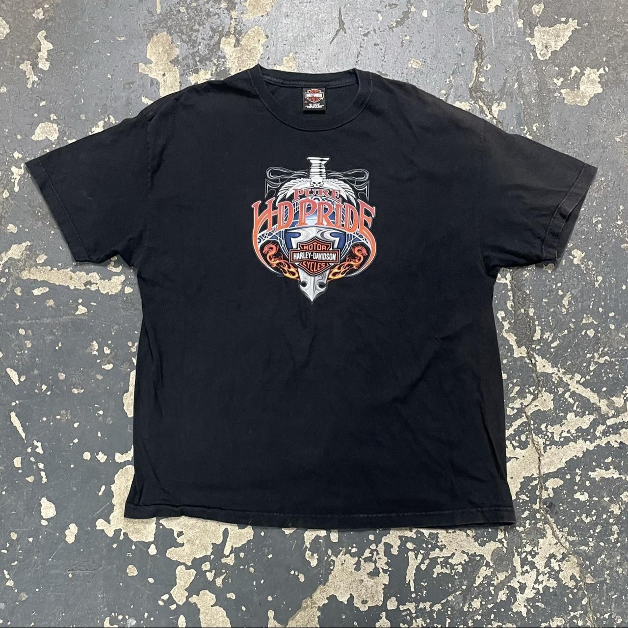 Harley Davidson Men's Black T-shirt | Depop