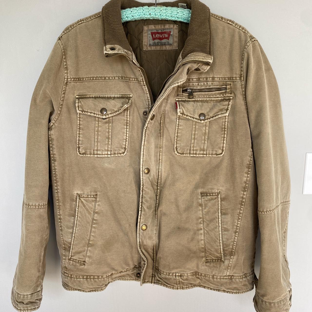 Levi's Men's Brown and Khaki Jacket | Depop