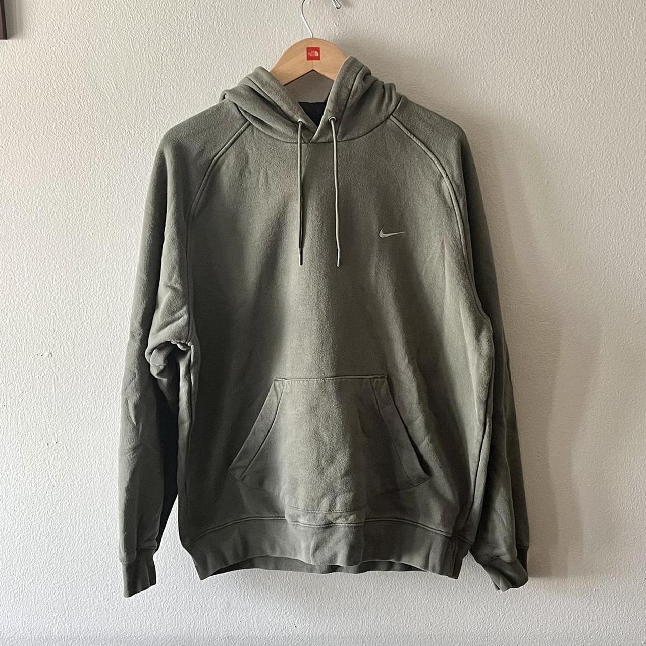 Nike Men's Green and Khaki Hoodie | Depop