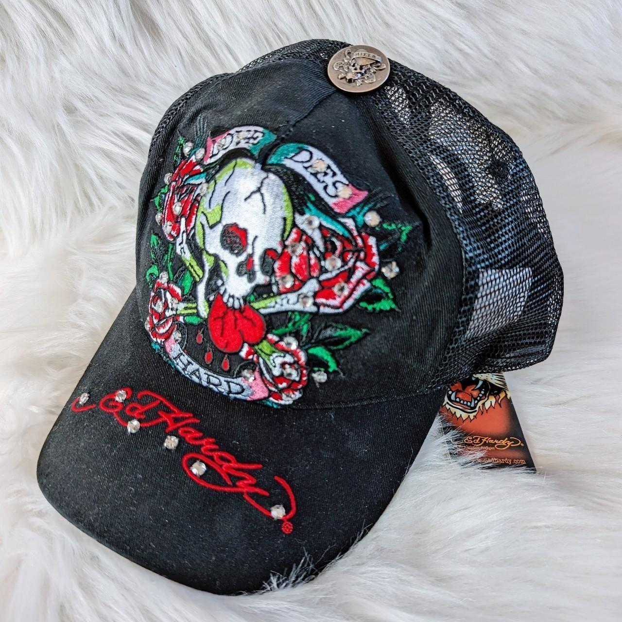 帽子 Sculptor Ed Hardy Distressed Cap Raw 스컬프터 [Sculptor X Ed Hardy] Distressed Cap Raw - 위시버킷
