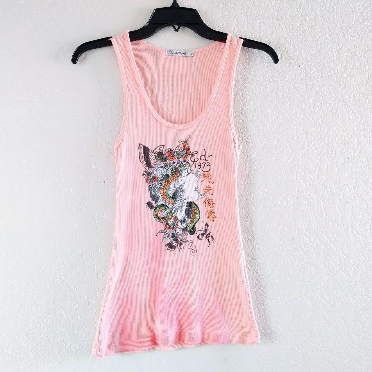 Vtg rare ed hardy top womens vest