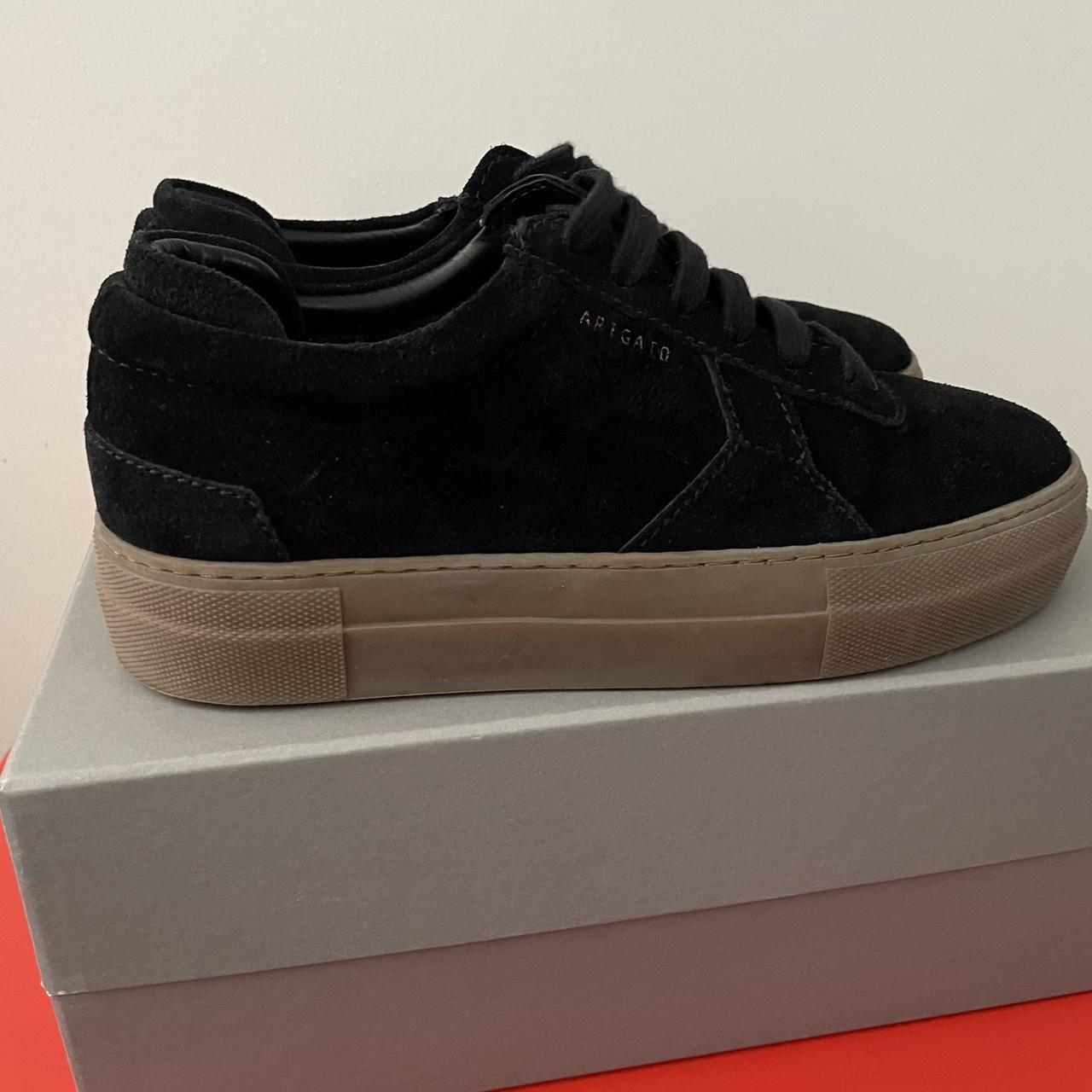 Axel arigato platform sneaker black suede best sale