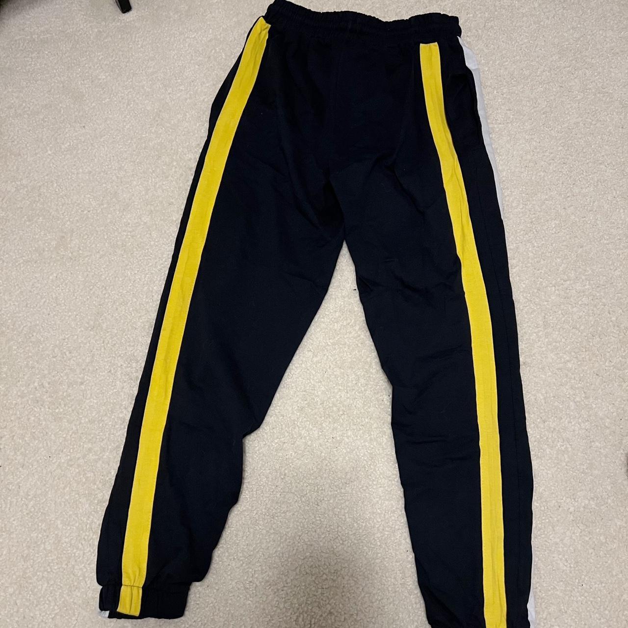 Yellow and hot sale black joggers