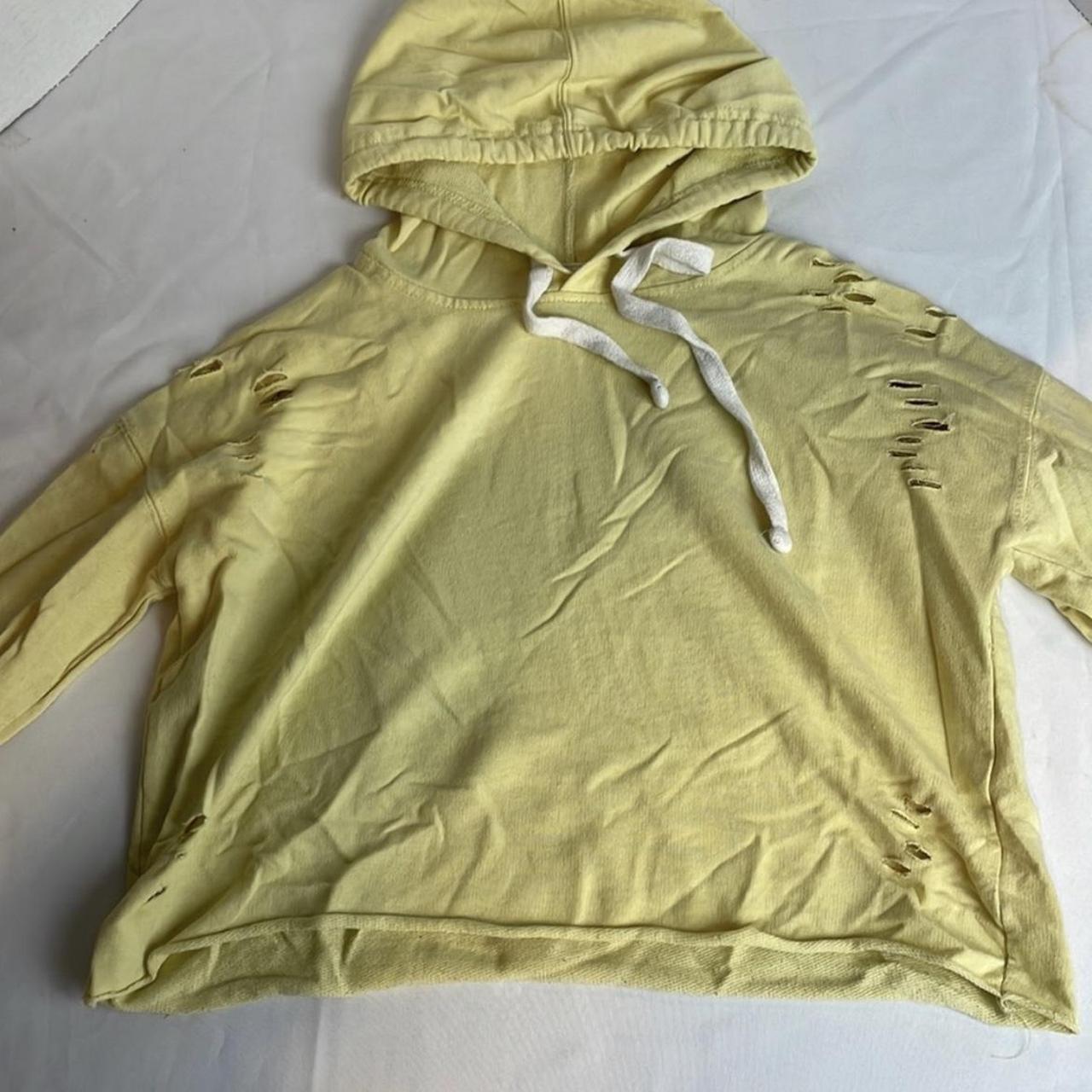 Pastel yellow hoodie online women's