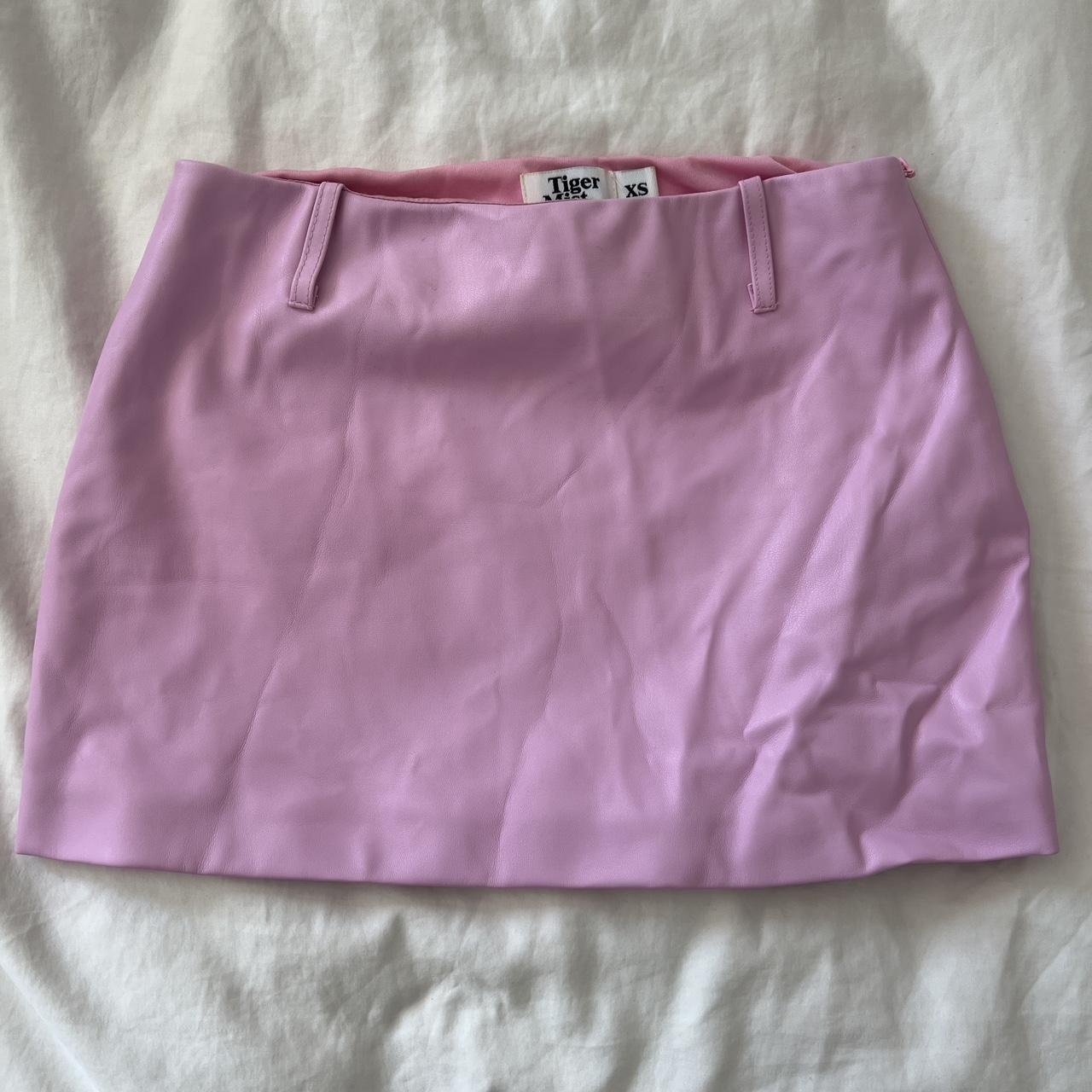 Tiger mist outlet pink leather skirt