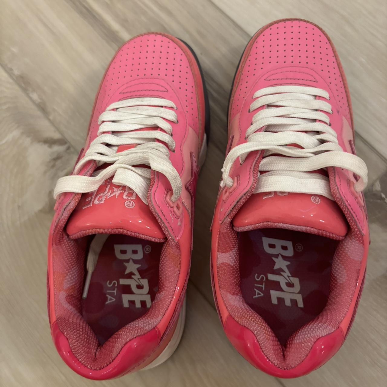 A Bathing Ape Bapesta (2022) Roadsta Pink Patent | Depop