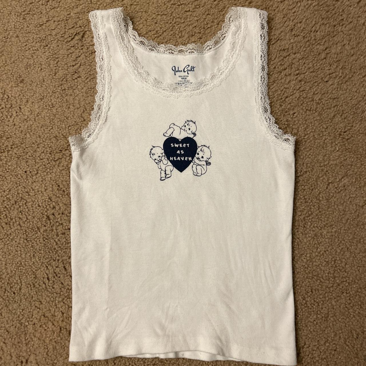 brandy melville baby lace tank! only worn a few... Depop