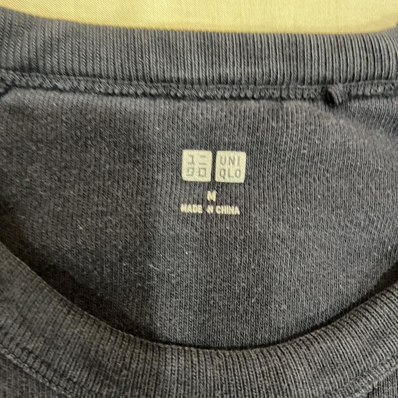 UNIQLO Men's Navy Sweatshirt | Depop