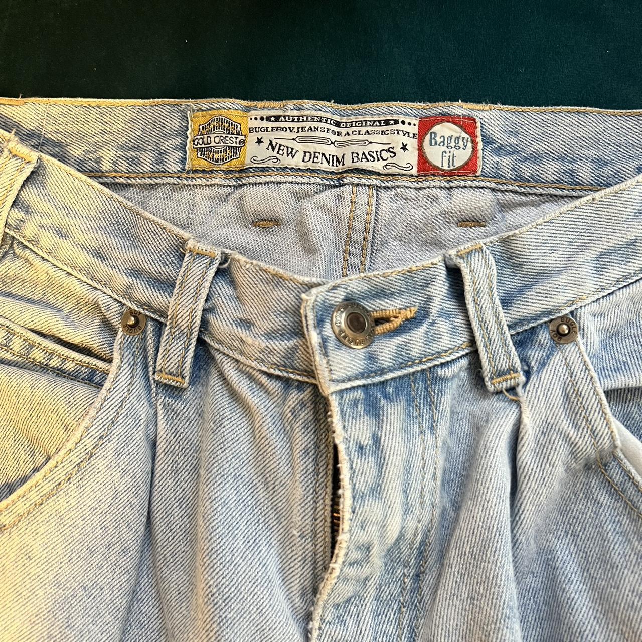 Baggy Fit Bugle Boy Jeans Gold Crest Gold Tab Size... Depop
