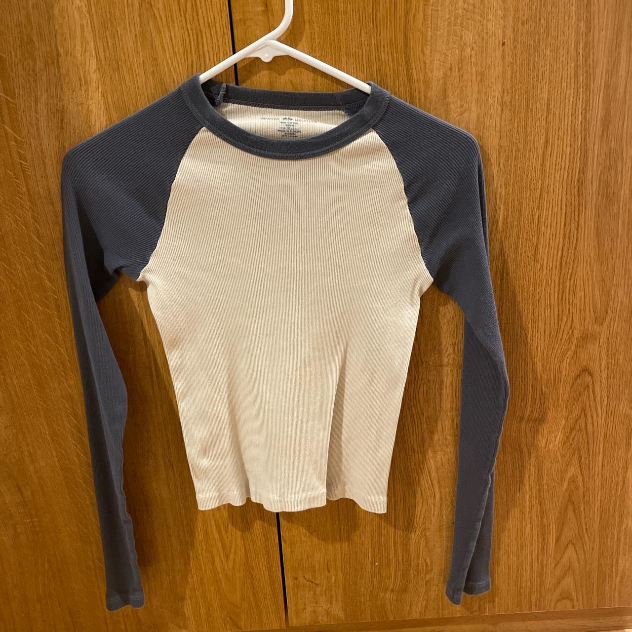 Brandy Melville baseball tee Form fitting and... - Depop