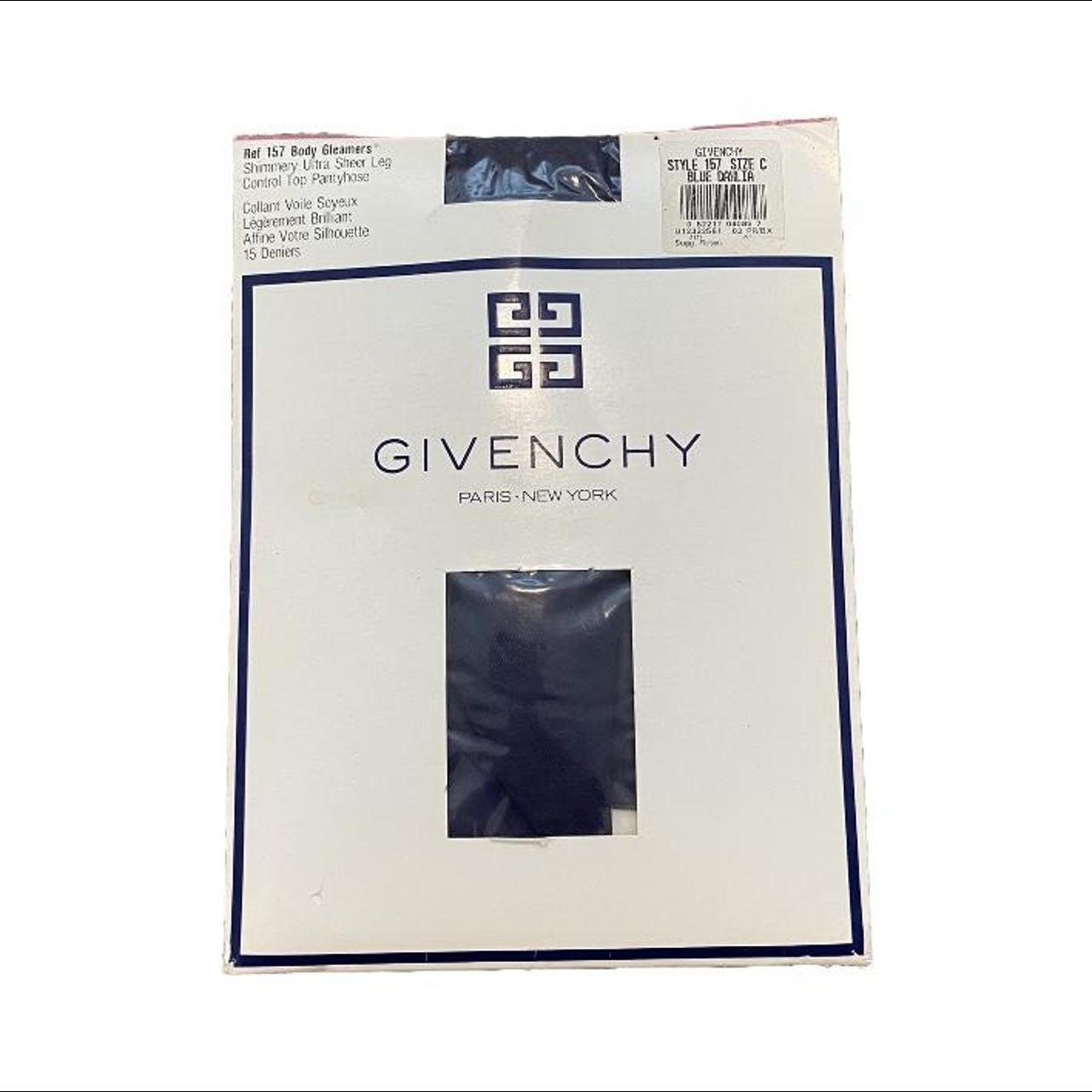 Vintage Givenchy Ultra Sheer Pantyhose in Blue... - Depop