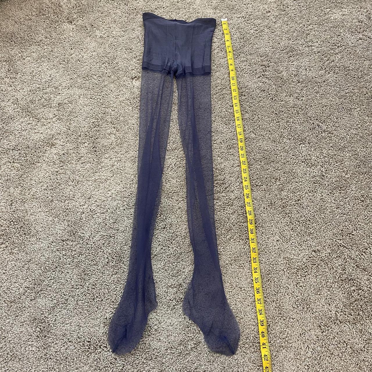 Vintage Givenchy Ultra Sheer Pantyhose in Blue... - Depop