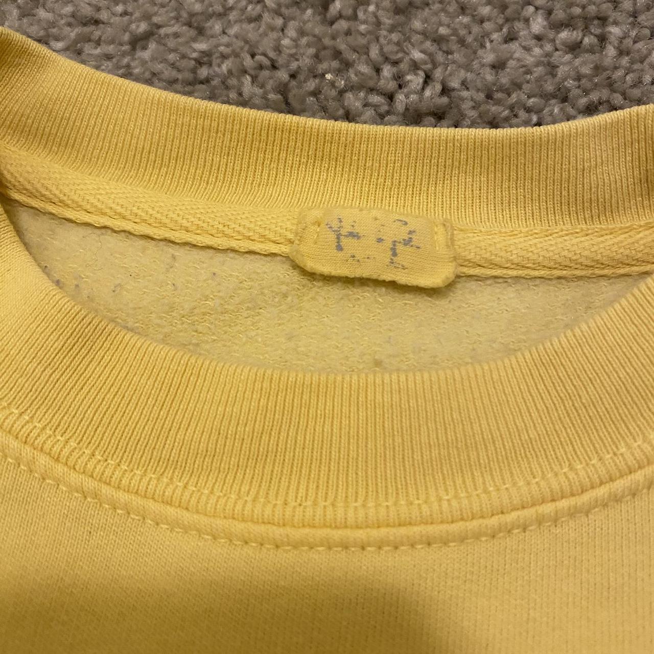 John Galt Women's Cotton Embroidered Crewneck Sweatshirt Yellow
