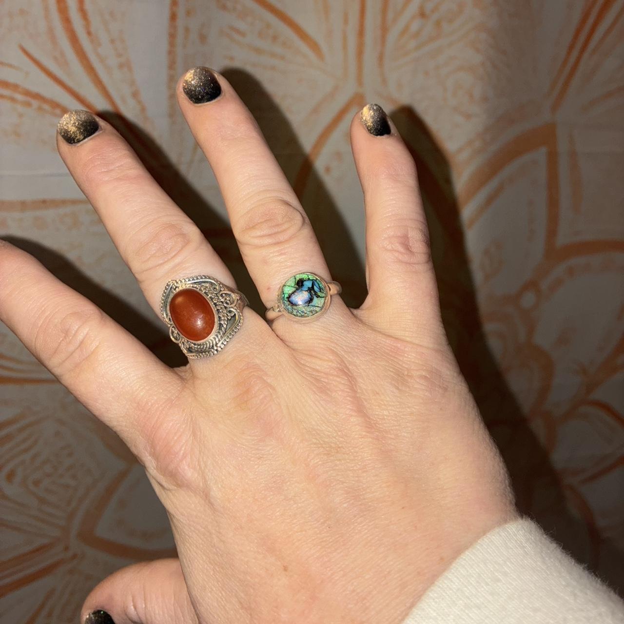 Source Unknown Women's Ring - Silver/Multi – Mona… - image 6