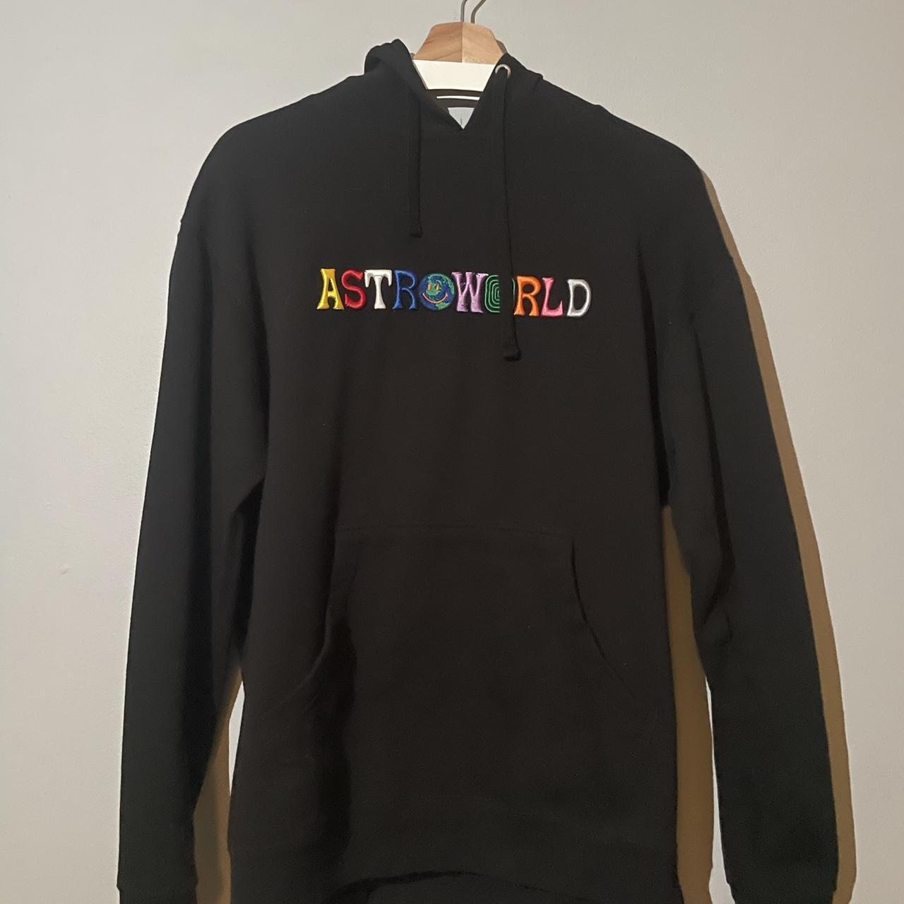 travis scott astroworld merch. back a little faded. - Depop