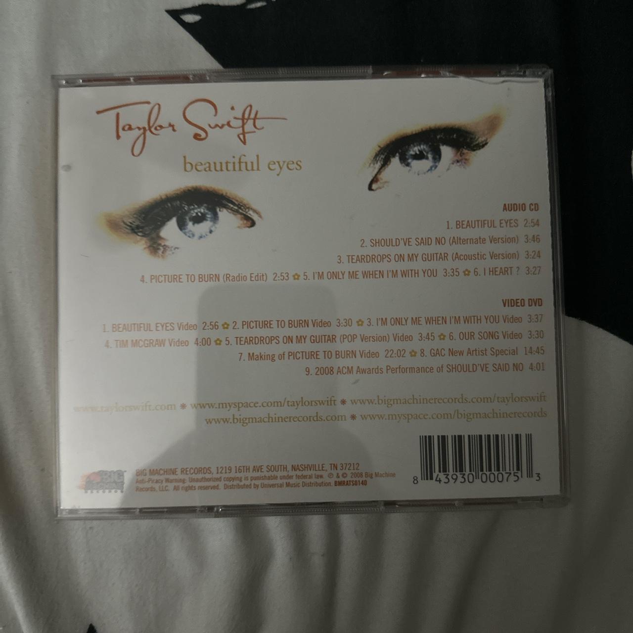 Taylor Swift Beautiful shops Eyes CD/DVD Rare new