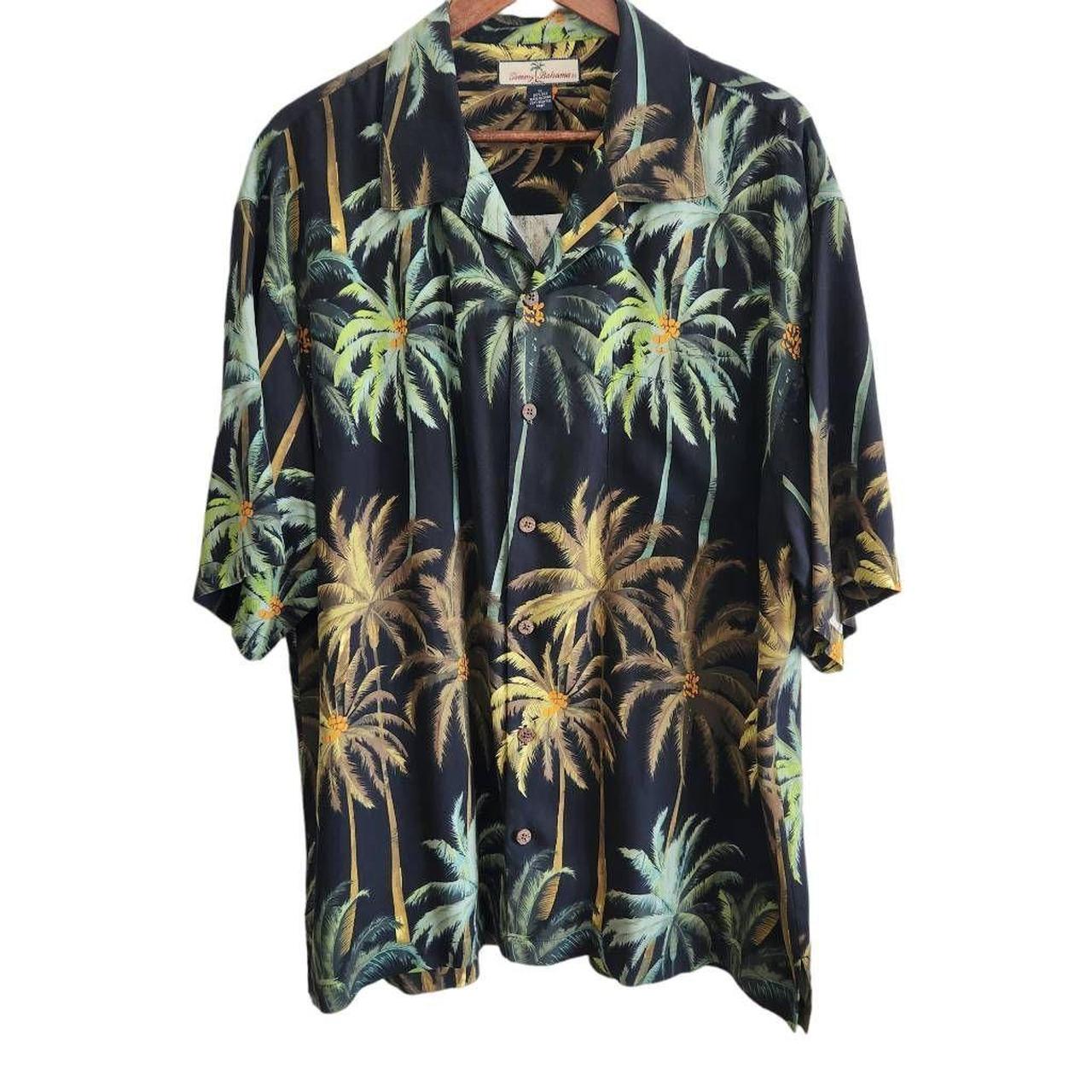 Tommy Bahama Shirt Mens XL Palm Tree Silk Camp - Depop