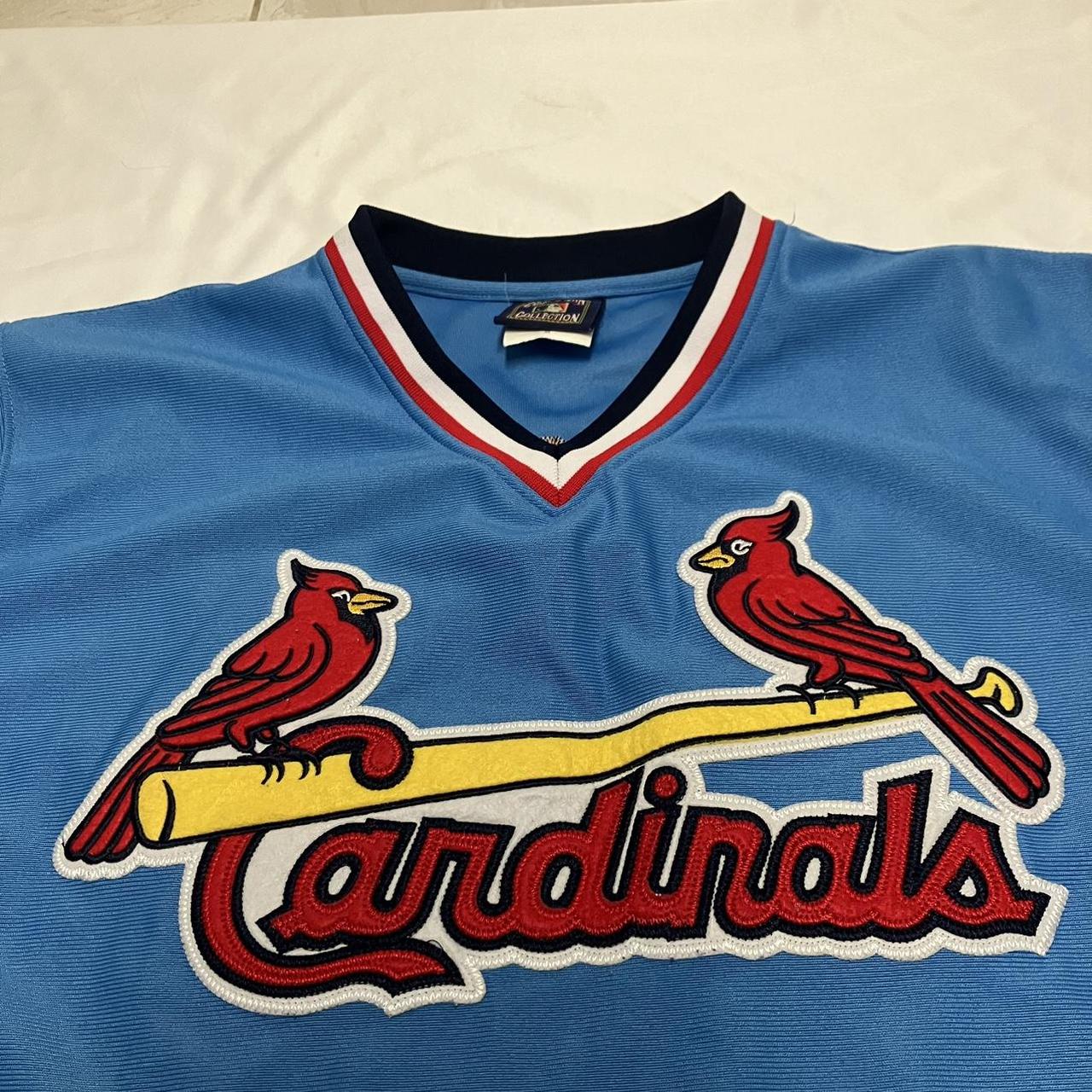 Majestic St. Louis Cardinals #45 Bob Gibson Shirt Mens Large Powder Blue