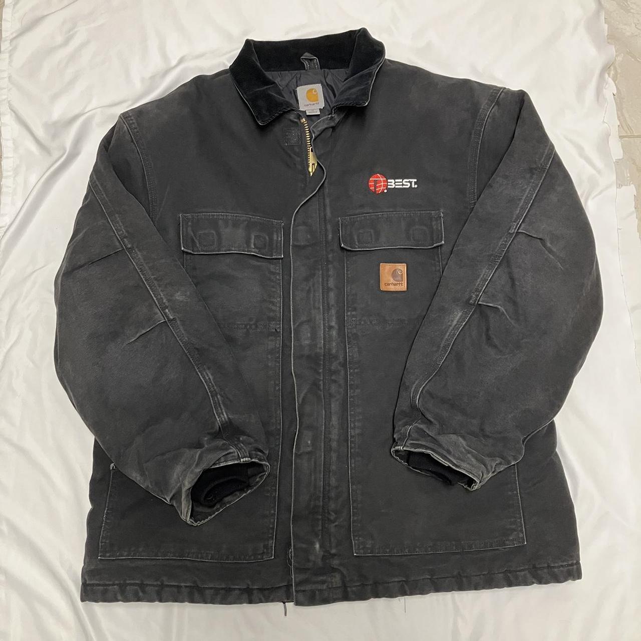 Vintage Carhartt C26 Black Duck Jacket Arctic Quilt... - Depop