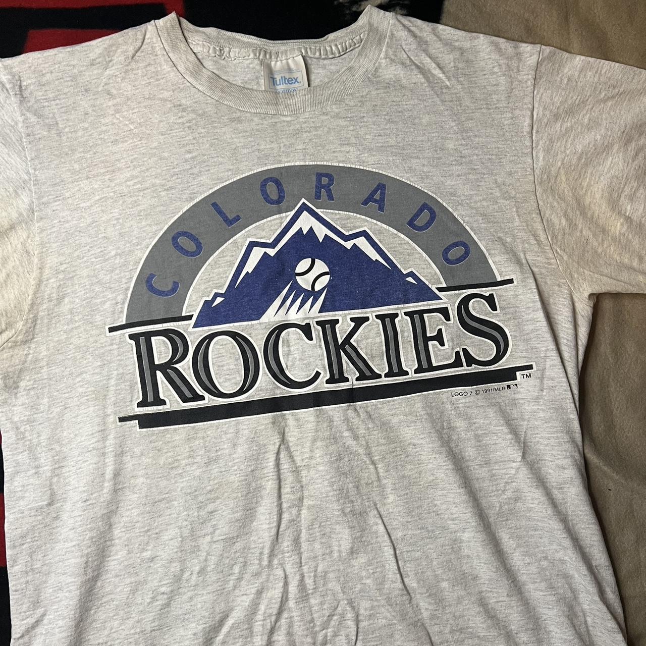 1991 Vintage Colorado Rockies Tee, XL perfect condition - Depop