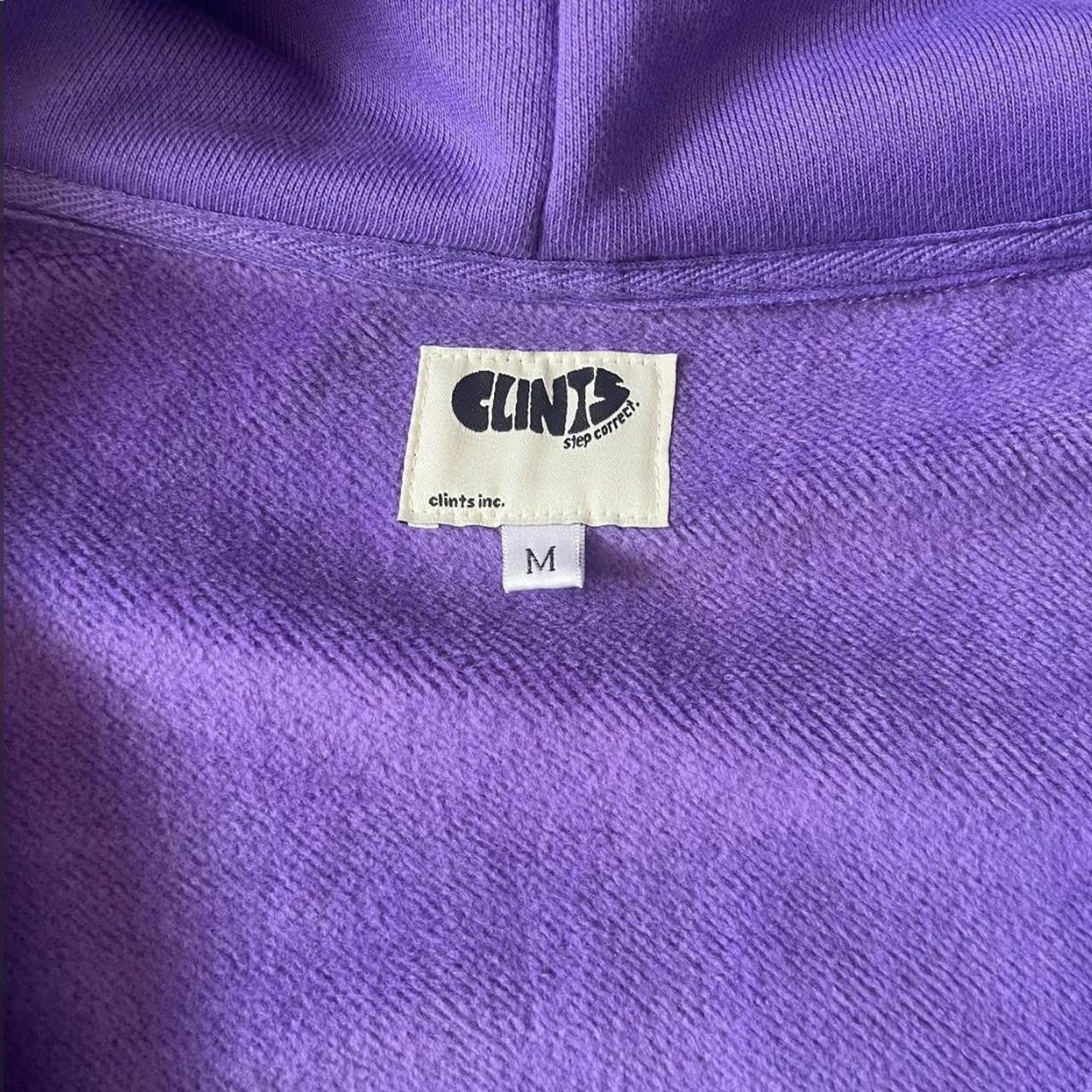Clint’s inc purple zip-up hoodie - perfect... - Depop