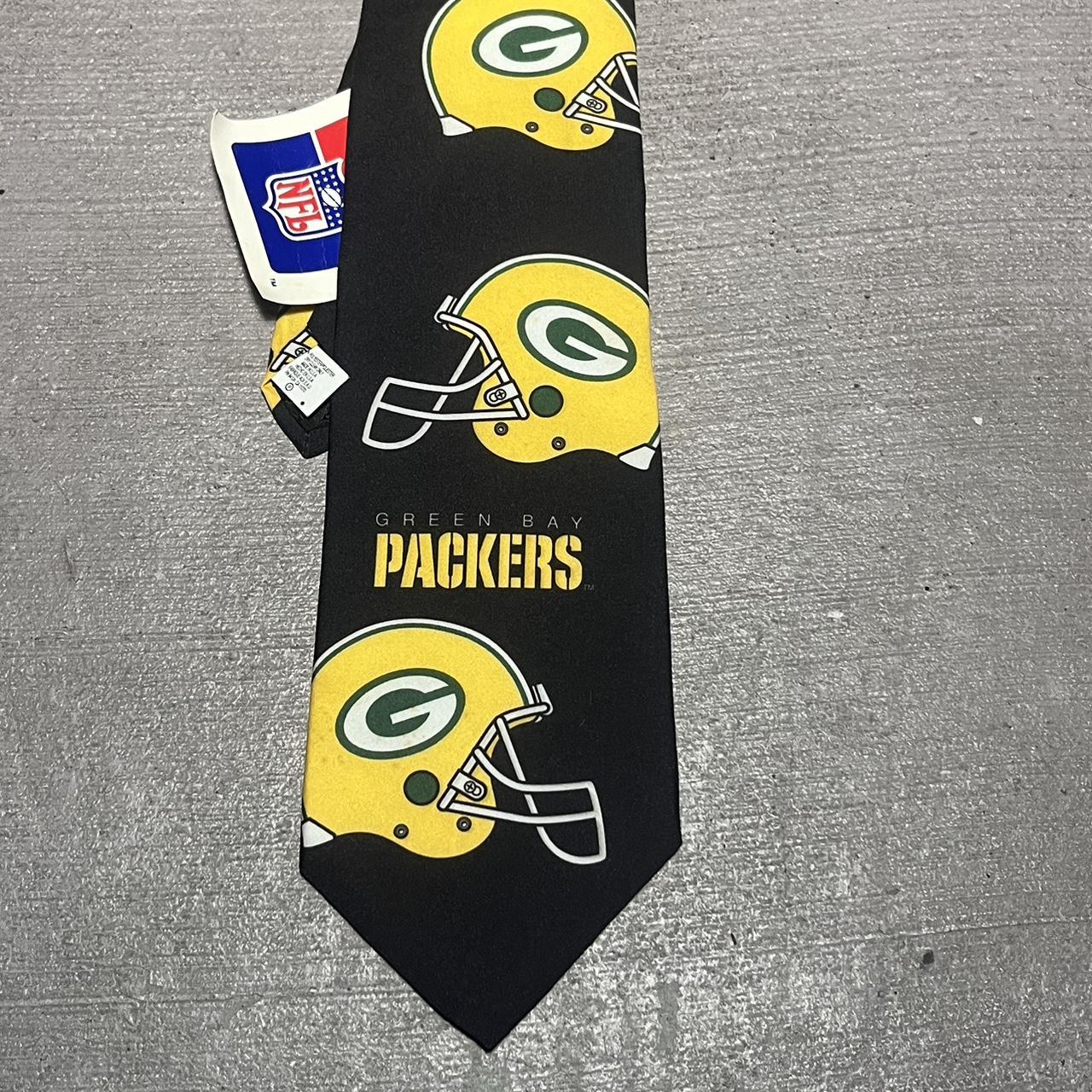 Vintage Green Bay Packers NFL Necktie... Depop