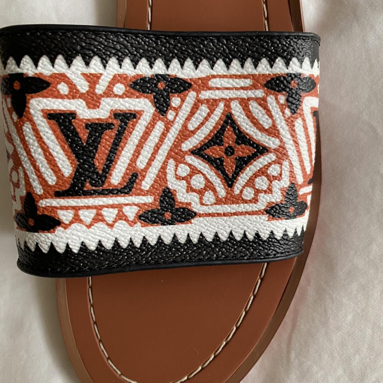Louis Vuitton Sandals, Retail price is $885 and is
