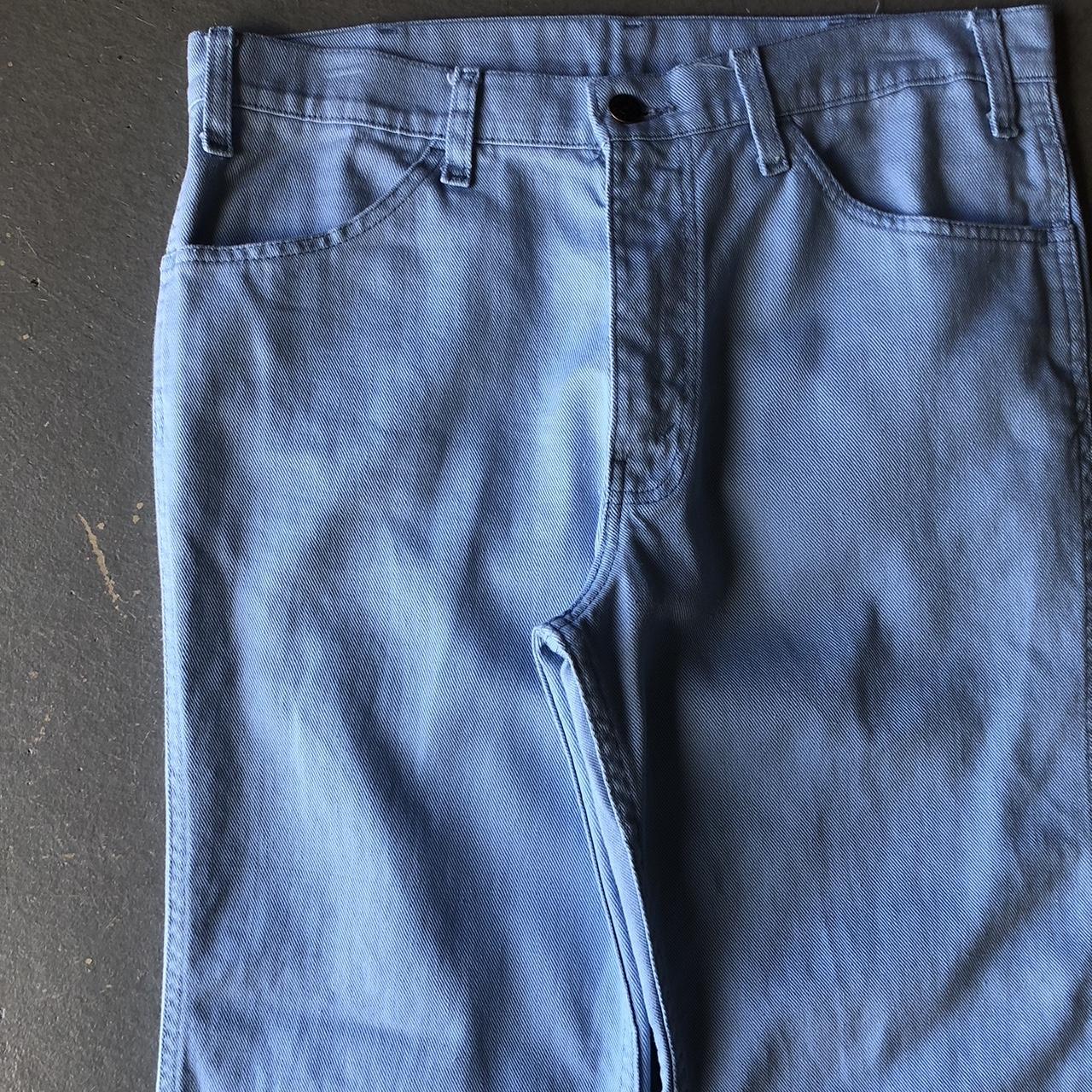 1970's Levi's SAILOR BLUE FLARE TROUSERS - Levi's... - Depop