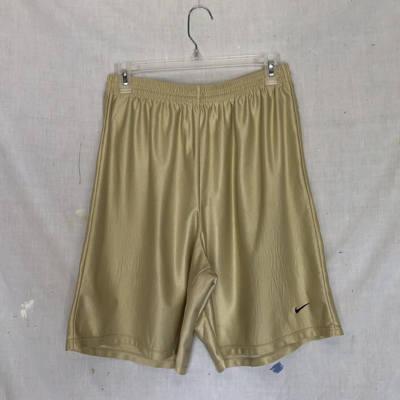 1990's Nike GOLD ATHLETIC SHORTS Condition 7/10 Depop