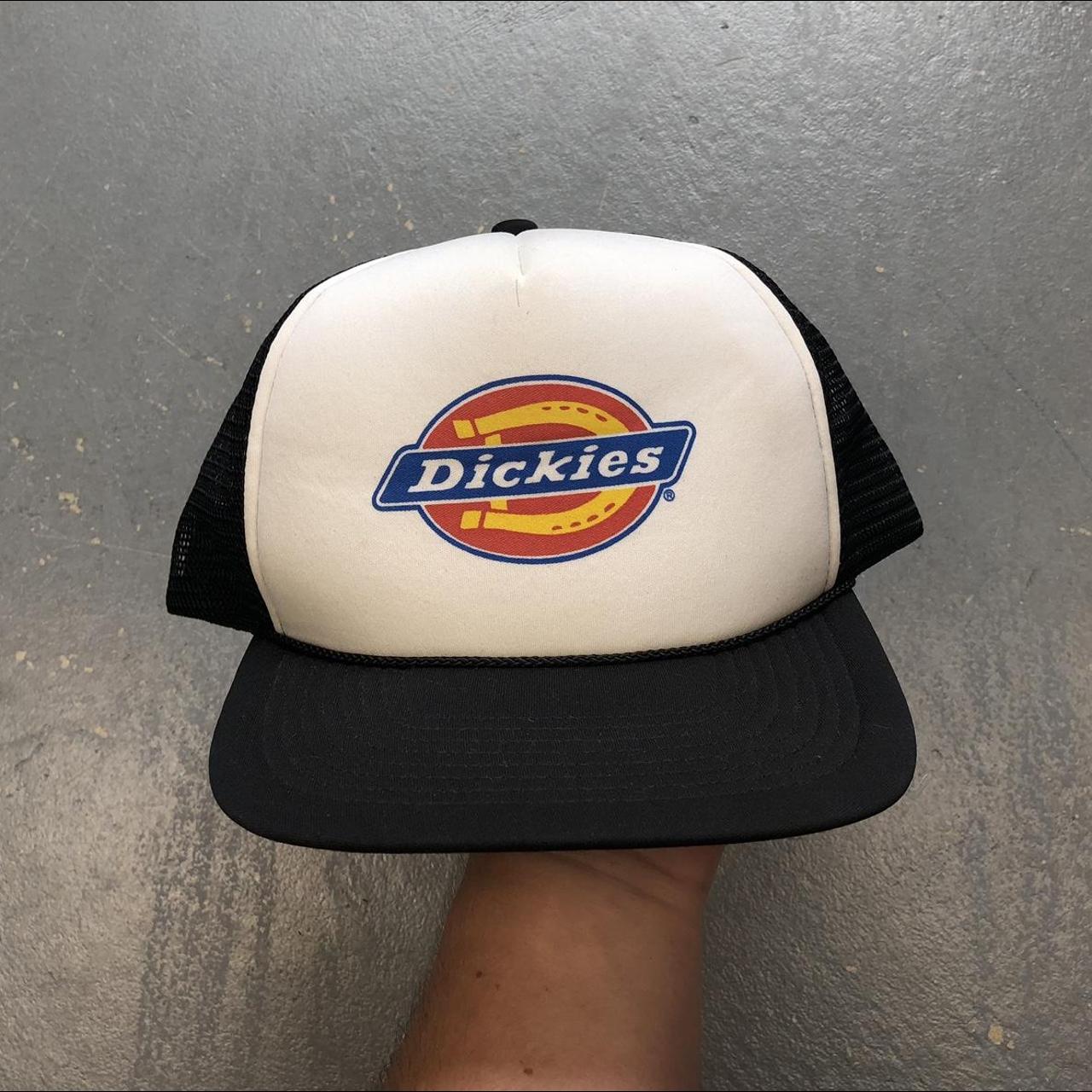 Dickies white & black trucker hat, - Condition