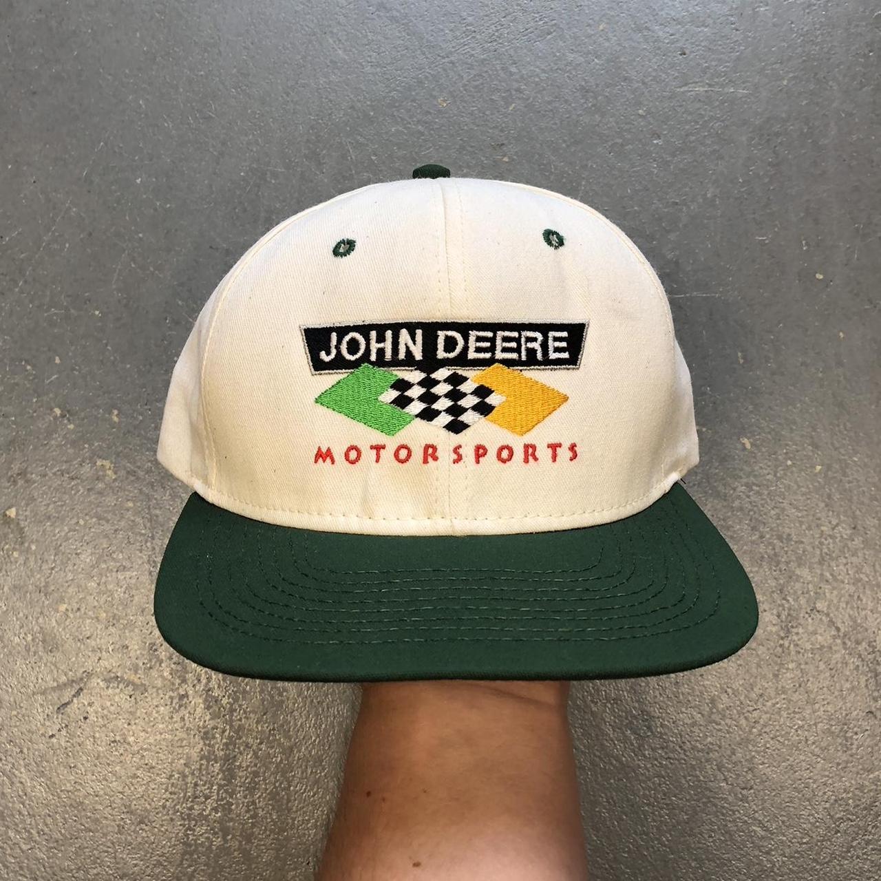 John Deere Motorsports green & white hat - Gorgeous... - Depop