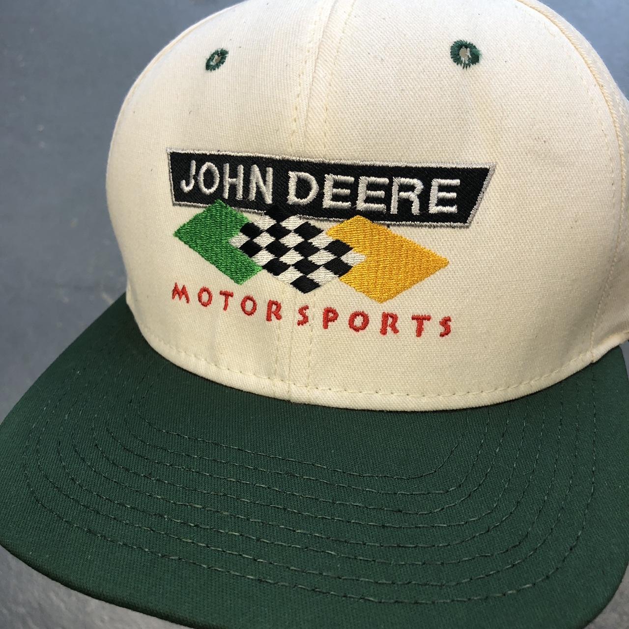 John Deere Motorsports green & white hat - Gorgeous... - Depop