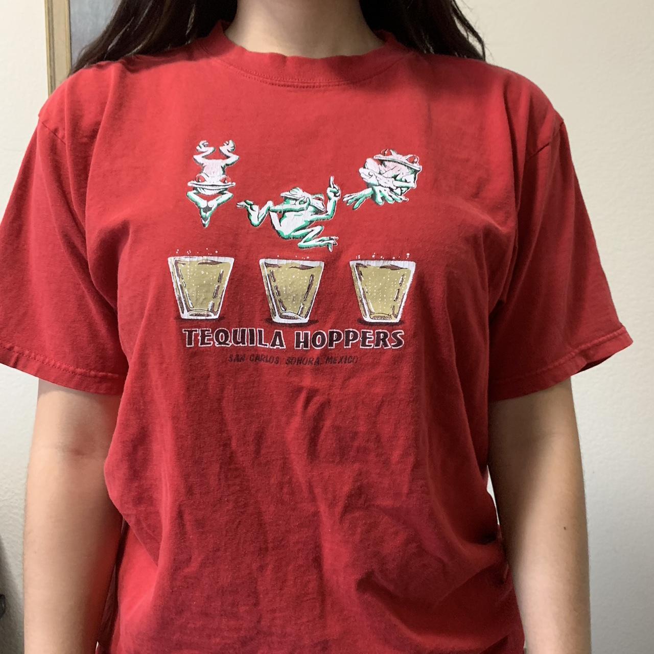 Vintage tequila hopper frog graphic tee. Funny party... Depop